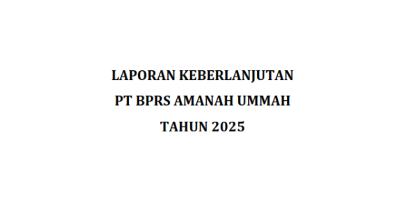 Laporan Keuangan Berkelanjutan periode Tahun 2025