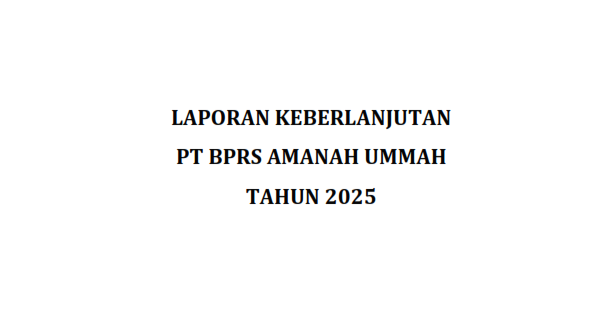 Laporan Keuangan Berkelanjutan periode Tahun 2025